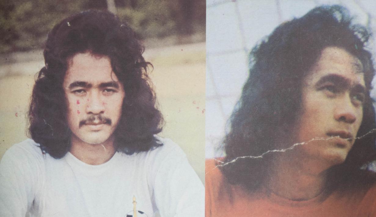 Repro foto dari Anjas Asmara, salah satu legenda Persija saat pameran foto Sejarah Sepak Bola Jakarta memperingati hari jadi Persija di Lapangan Banteng, Jakarta, Jumat (28/11/2015). (Bola.com/Vitalis Yogi Trisna)