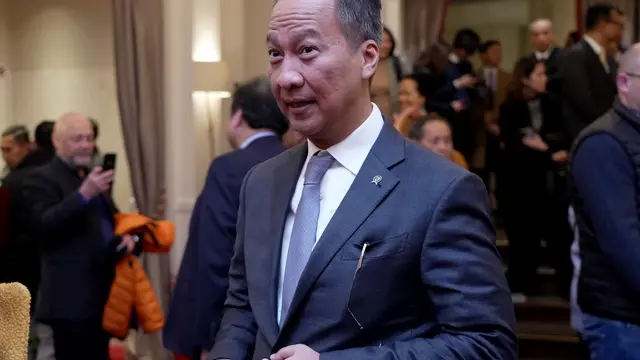 Menteri Perindustrian (Menperin) Agus Gumiwang Kartasasmita di Hannover, Jerman, Senin (17/4/2023).