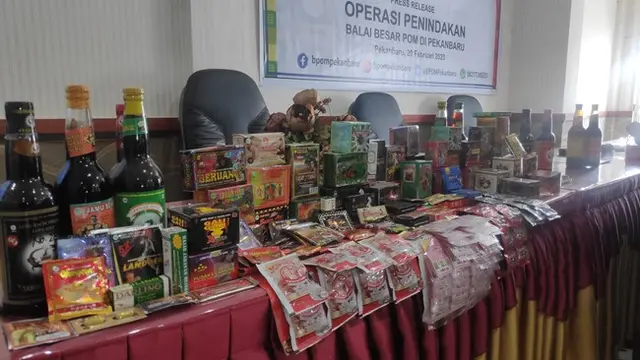 Obat kuat berbahaya yang disita oleh BBPOM Pekanbaru di Kabupaten Rokan Hilir.