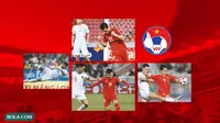 Kolase - Pemain Timnas Vietnam: Nguyen Xuan Son, Nguyen Tien Linh, Nguyen Quang Hai, Bui Hoang Viet Anh (Bola.com/Adreanus Titus)