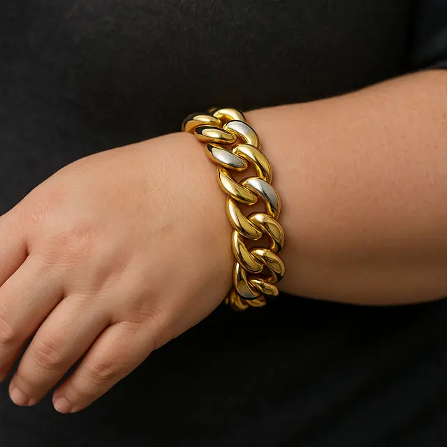 Model gelang emas untuk tangan gemuk (Foto: ChatGPT)