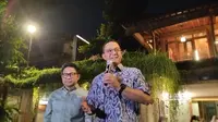 Pasangan bakal capres-cawapres Koalisi Perubahan Anies Baswedan dan Muhaimin Iskandar (Cak Imin) menyebut bahwa anak-anaknya saling bercerita soal manuver politik jelang Pemilu 2024. (Liputan6.com/WInda Nelfira)