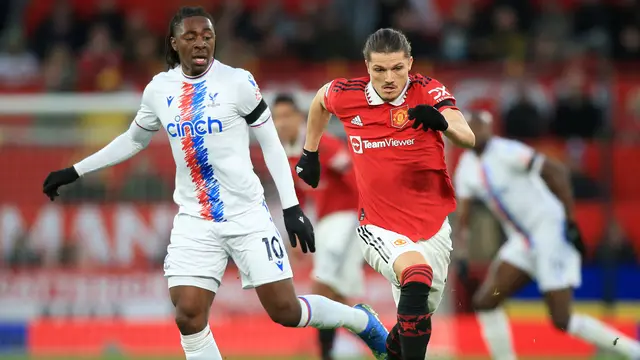 Foto: Aksi Debut Marcel Sabitzer Bareng MU, Bantu Setan Merah Kantongi Tiga Poin dengan 10 Pemain di Liga Inggris