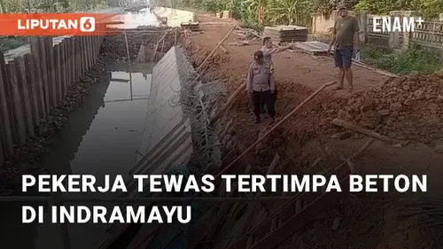 VIDEO: Pekerja Proyek Tewas Tertimpa Beton Cor Di Kec. Lohbener, Indramayu