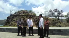Jokowi saat Peresmian KEK Mandalika di Lombok