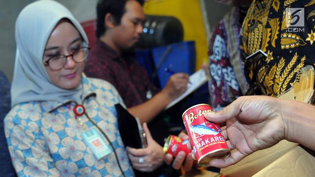 BPOM Banten Sidak Peredaran Makarel Kaleng Bercacing