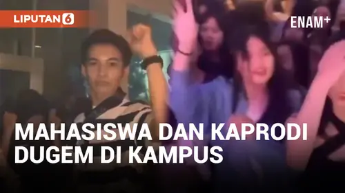 VIDEO: Heboh! Mahasiswa Dinarasikan Dugem Bareng Kaprodi di Kampus di Palembang