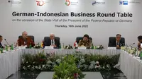 Pertemuan bisnis antara Indonesia dan Jerman sebagai rangkaian agenda kunjungan dari Presiden Republik Federasi Jerman Frank-Walter Steinmeier ke Indonesia.