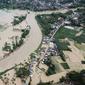 Banjir melanda Kabupaten Limapuluh Kota pada Sabtu 5 September 2020. (Liputan6.co/ Dok BPBD Limapuluh Kota)