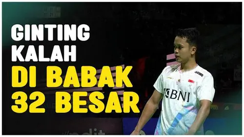 VIDEO: Momen Anthony Sinisuka Ginting Kalah dari Wakil Jepang di Babak 32 Besar Indonesia Open 2024