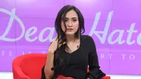 Megghi Diaz saat menjadi bintang tamu di Dear Haters (3/11). (Liputan6.com/Fatkhur Rozaq)