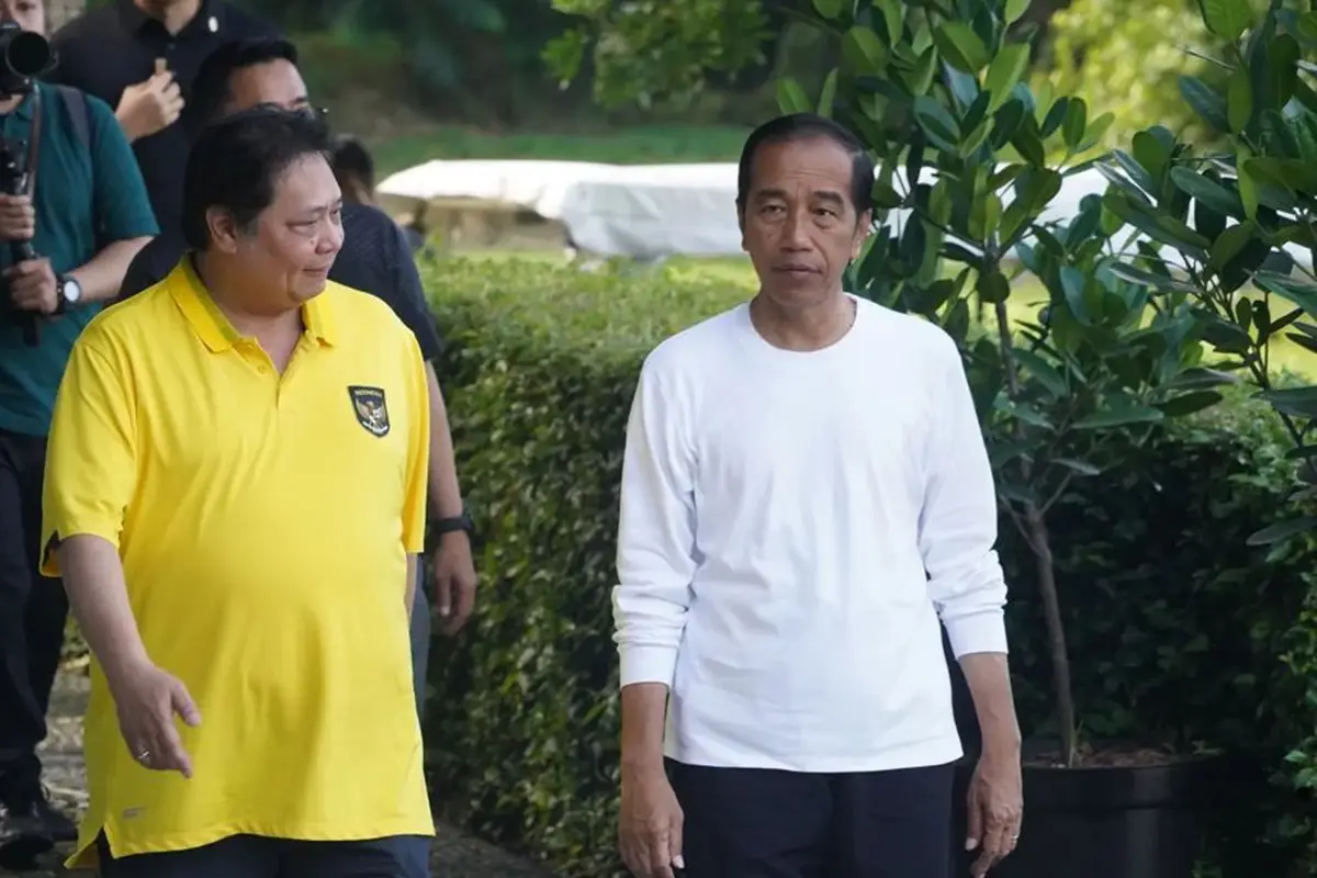 Pertemuan Jokowi - Airlangga