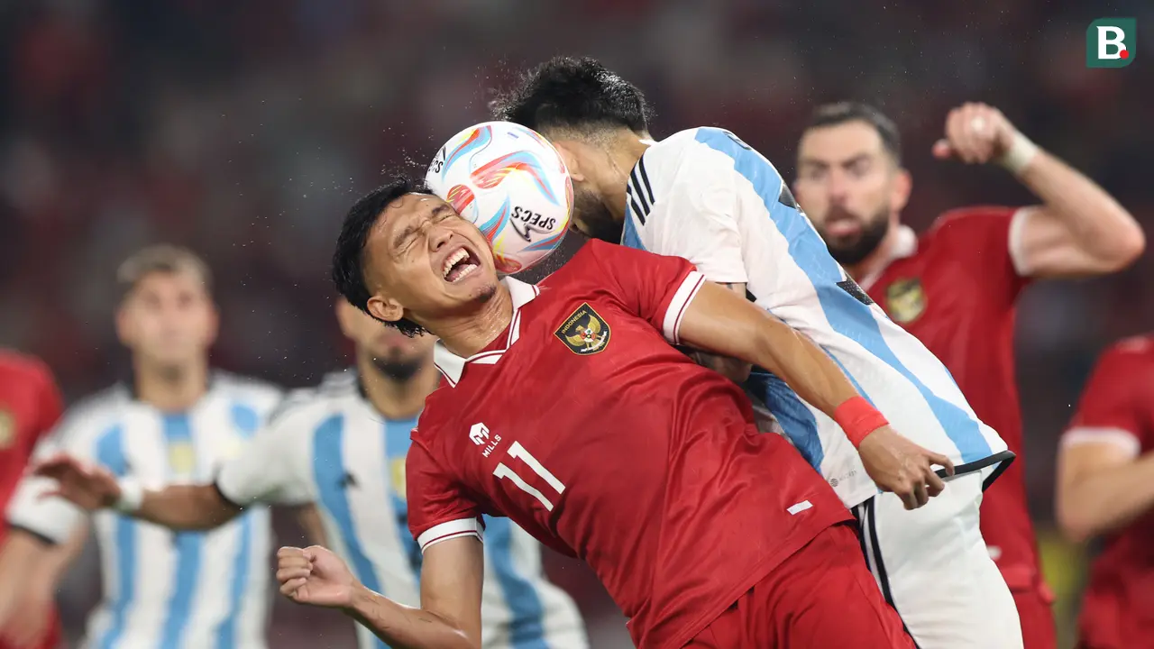 Foto: Perjuangan Maksimal Timnas Indonesia, Cuma Kebobolan Dua Gol Hadapi Argentina Sang Jawara Piala Dunia 2022