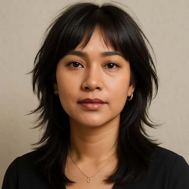 Model Rambut V Panjang Wanita yang Cocok untuk Berbagai Bentuk Wajah (Foto: ChatGPT)