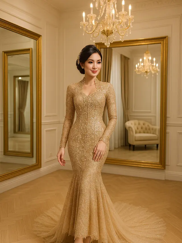 Model Kebaya Pengantin Full Payet yang Mewah
