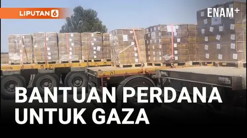  Truk Bantuan Pertama Masuk Ke Gaza, Diapresiasi PBB Tapi...