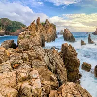 Pantai Karang Gigi Hiu, Lampung. (ubala.itb.ac.id)