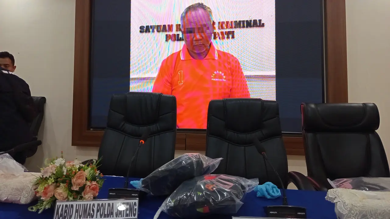 Ashari tersangka kasus pencabulan santriwati di Pati. (Liputan6.com/Arief Pramono)
