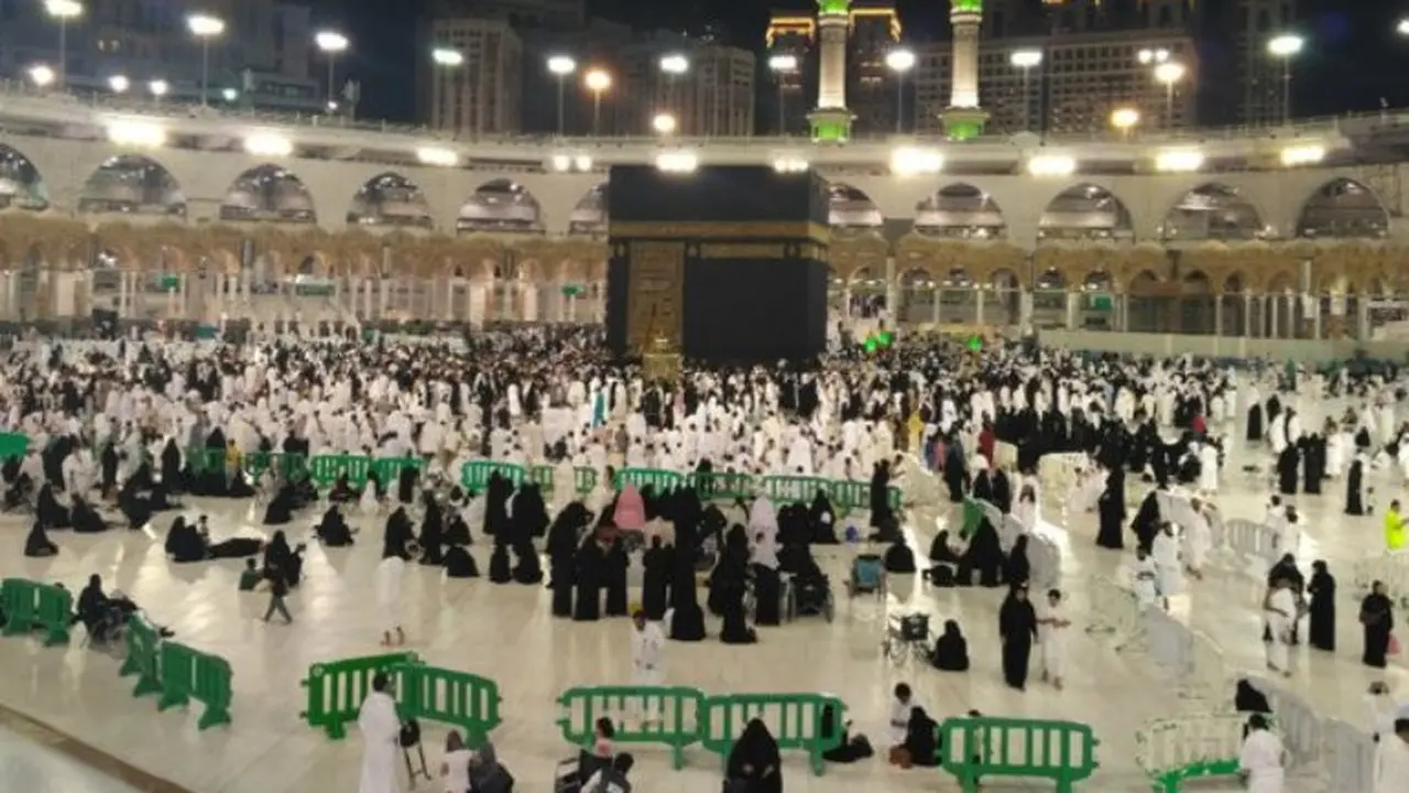 Jemaah calon haji di Masjidil Haram
