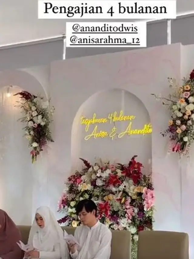 Hamil Anak Kembar, Ini 6 Momen Anisa Rahma Gelar Pengajian 4 Bulan Kehamilan