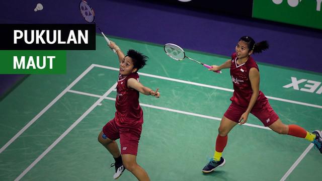 Berita video pukulan-pukulan maut untuk lawan dari ganda putri Indonesia, Greysia Polii dan Apriyani Rahayu, di Prancis Terbuka 2017.