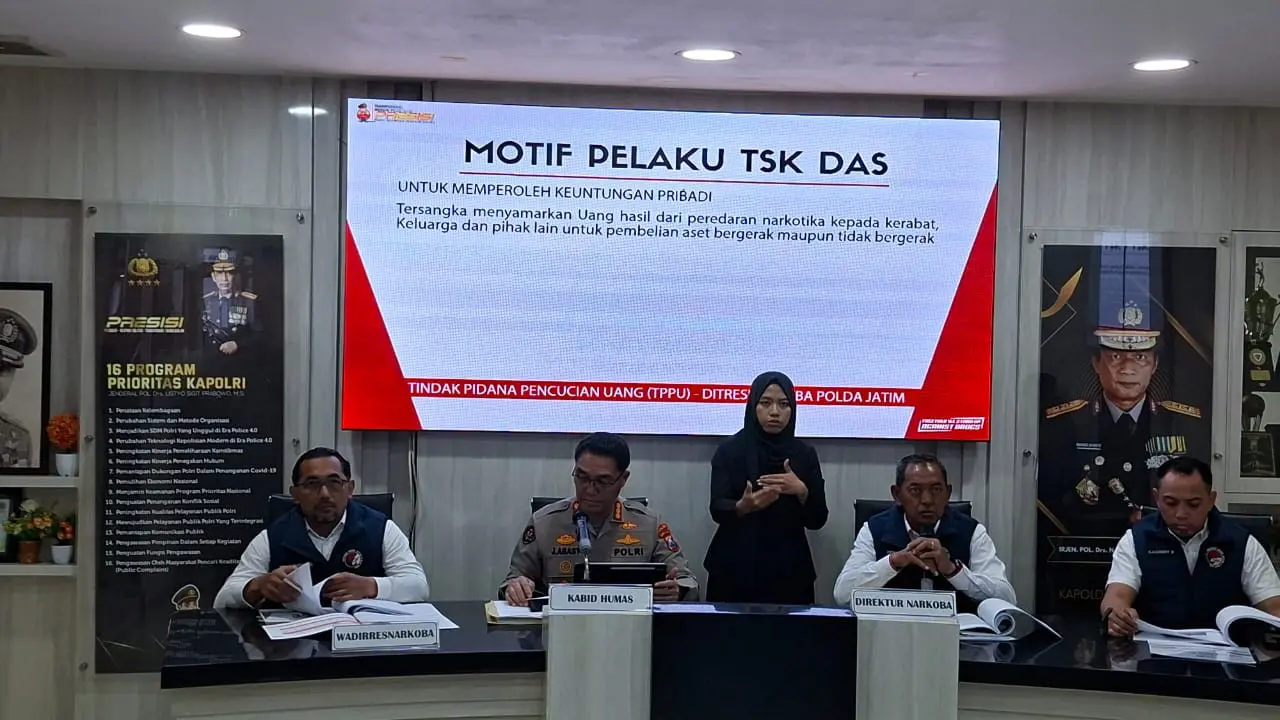 Polda Jatim bongkar kasus TPPU dari narkoba
