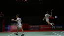 Jadi wajar saja jika penampilan Marcus/Kevin belum maksimal meski berhasil lolos hingga babak semifinal Daihatsu Indonesia Masters 2022. (Bola.com/Ikhwan Yanuar)