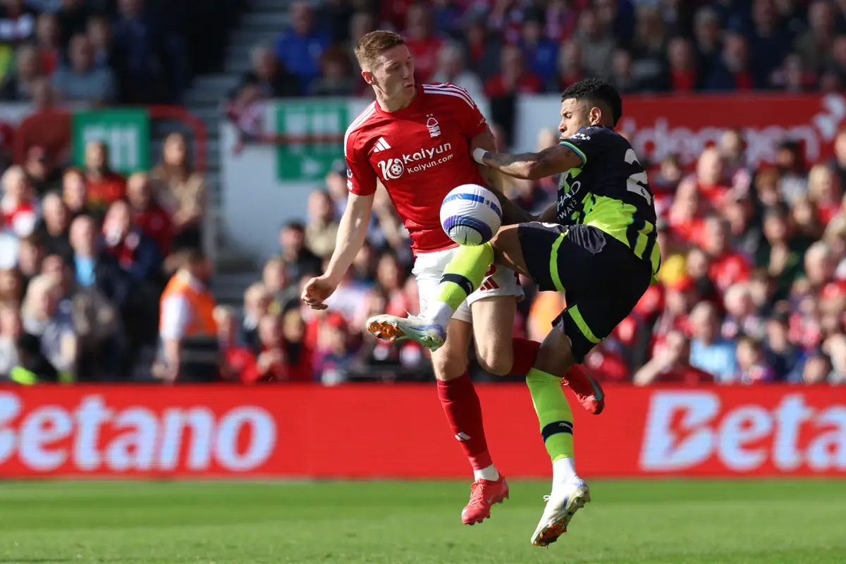 Savinho dan Elliot Anderson - Nottingham Forest Vs Manchester City