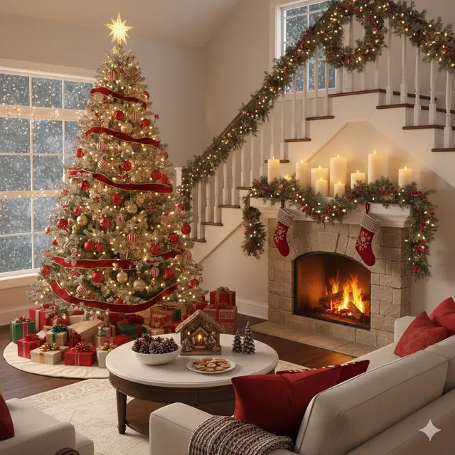 Dekorasi Natal di Ruang Tamu