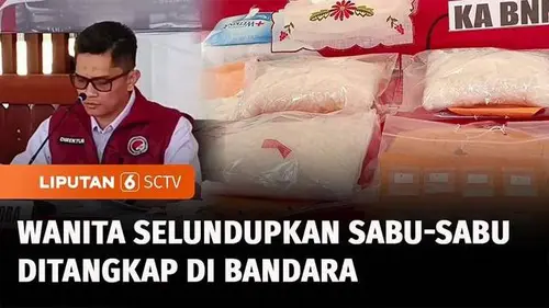 VIDEO: Diupah Rp150 Juta untuk Bawa Sabu dari Malaysia, Wanita Ditangkap di Bandara Lombok