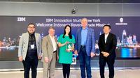 Delegasi Otorita Ibu Kota Nusantara (IKN) mengunjungi IBM dan New York Office for Technology and Innovation (NYC OTI). (Foto: IKN)