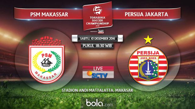 PSM Makassar Vs Persija Jakarta (Bola.com/Adreanus Titus) 