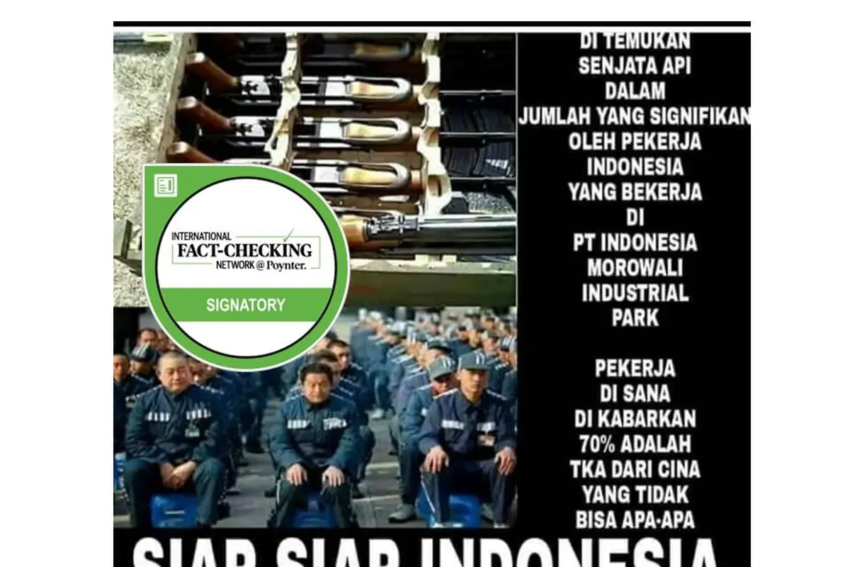 [Cek Fakta] Pekerja China Perlahan Kuasai Indonesia?