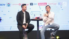 Ceo dan Founder Bukalapak Achmad Zaki memberikan sharing inspirasi saat menjadi pembicara dalam EGTC 2018 di Universitas Kristen Petra Surabaya, Jawa Timur, Rabu (14/11). EGTC 2018 ini diadakan 13-15 Oktober 2018. (Liputan6.com/Faizal Fanani)