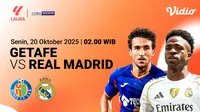 Saksikan Getafe vs Real Madrid eksklusif di Vidio. (dok. vidio.com)