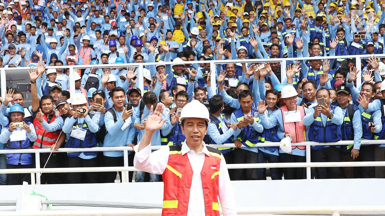 Jokowi Resmikan Percepatan Sertifikasi Tenaga Kerja Konstruksi