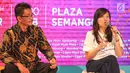 Head Marketing Lippo Malls Indonesia Lilies Surjono (kanan) saat konfrensi pers pada peluncuran program Colorful Ramadan di Lippo Malls Plaza Semanggi, Jakarta (30/4/2019). Colorful Ramadhan akan digelar serentak di lebih dari 70 mal. (Liputan6.com/Fery Pradolo)