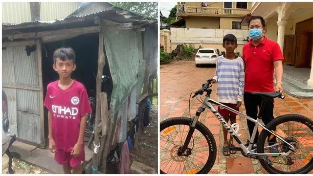 Viral Bocah Laki-laki Ikut Balapan Pakai Sepeda Butut, Bikin Salut
