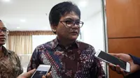 Dirjen Penyelenggaraan Pos dan Informatika Kemkominfo, Ahmad M Ramli di Jakarta, Selasa (7/11/2017). (Liputan6.com/ Agustin Setyo W)