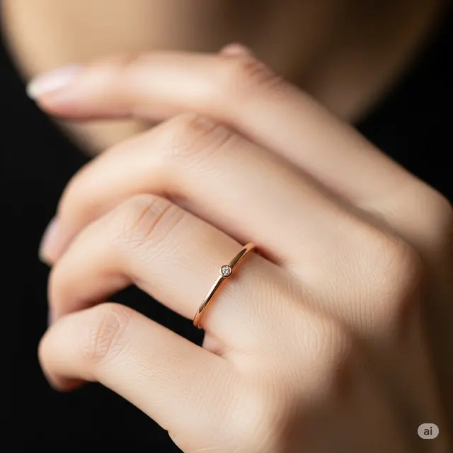 Cincin Minimalis Band Tipis