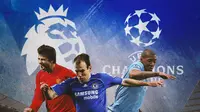 Premier League - Gerard Pique, Arjen Robben, Jerome Boateng (Bola.com/Adreanus Titus)
