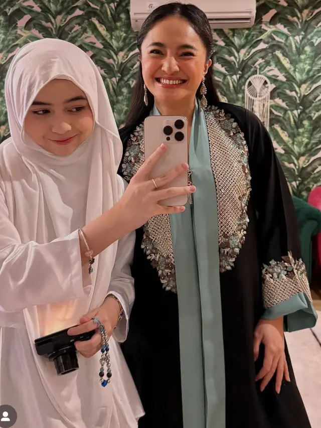 Sienna Kasyafani Putri Marshanda saat Lebaran