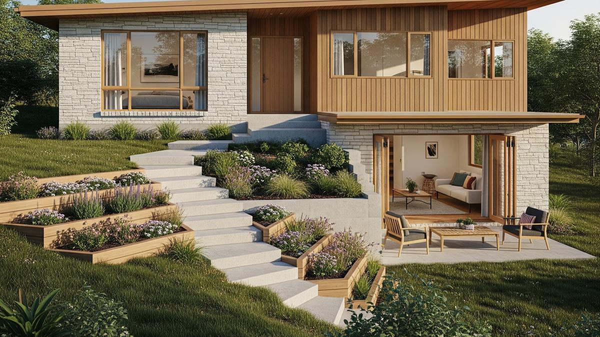 7 Contoh Rumah 1 Lantai Konsep Split Level, Efisien dan Modern