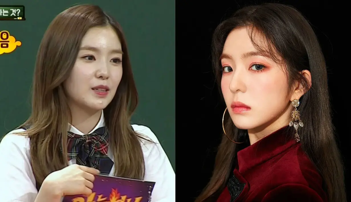 Wajah cantik Irene Red Velvet menjadi jerawatan setelah ia sering mengenakan makeup. (Foto: koreaboo.com)