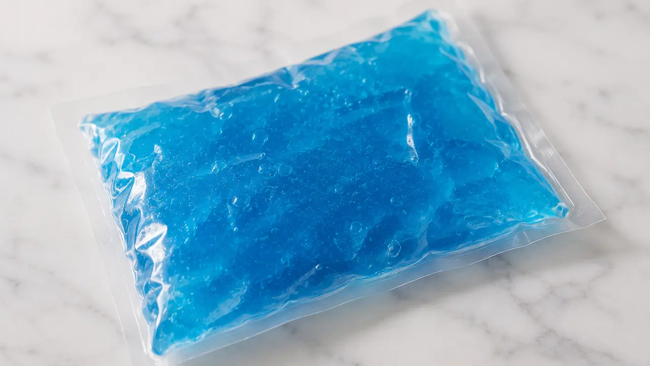 Kompres es dengan ice gel untuk mengompres. (Foto: AI)