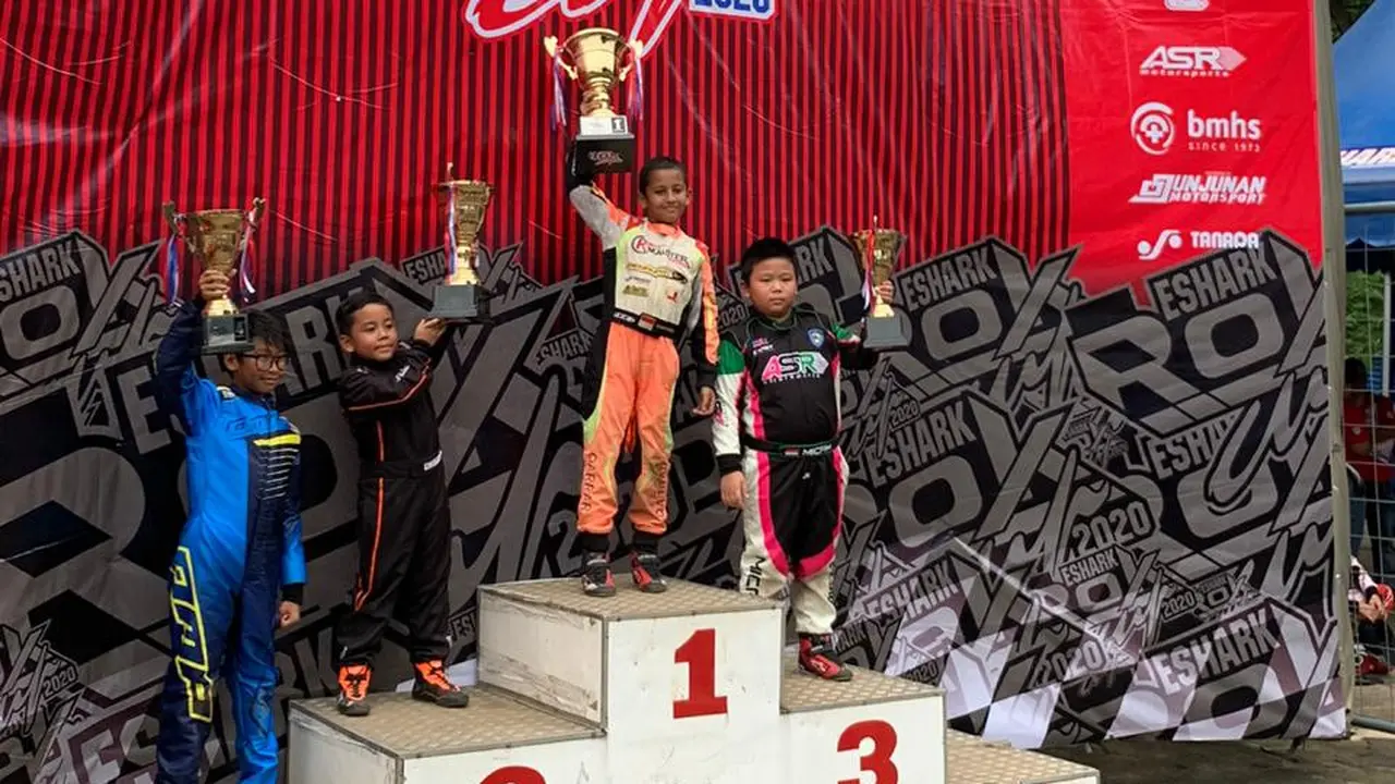 Micah Vino Curi Perhatian di Putaran Satu Kejurnas Gokart 2020