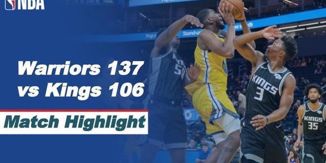 VIDEO: Highlights NBA, Torehan 30 Poin Stephen Curry Antarkan Golden State Warriors Taklukkan Sacramento Kings