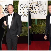 Lady Gaga, Taylor Kinney, dan Leonardo DiCaprio (AFP/Bintang.com)