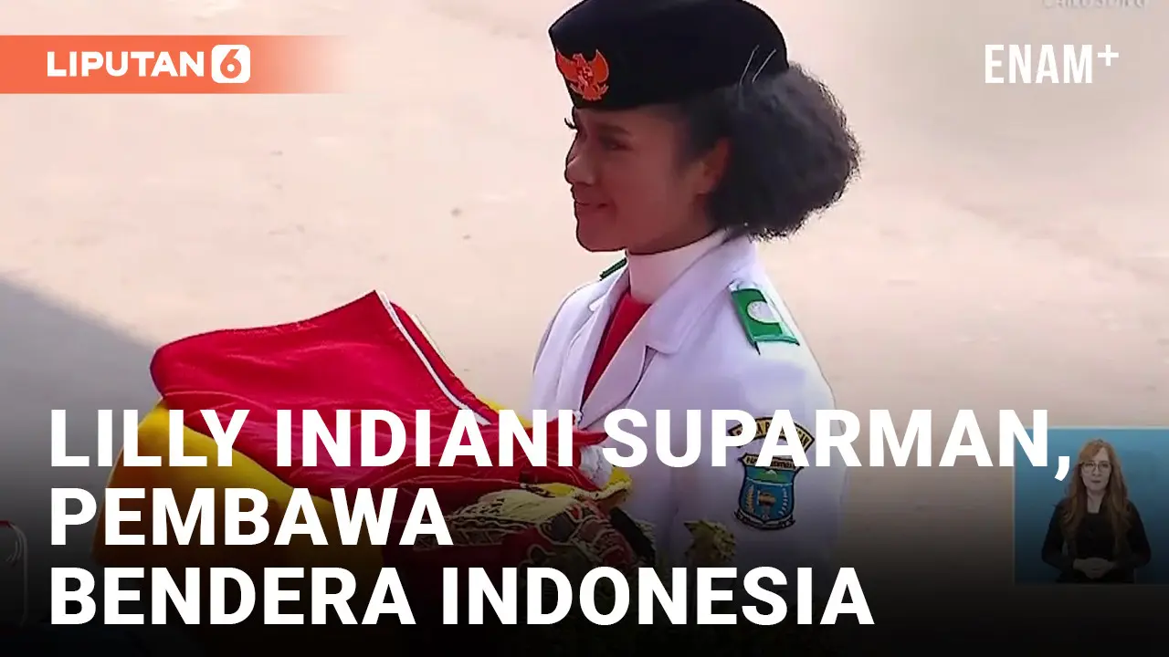 Sosok Lilly Indiani Suparman Wenda, Pembawa Bendera Merah Putih