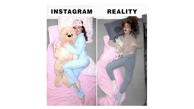 8 Foto Beda Penampilan di Instagram dan Realita Ini Bikin Ikut Mengangguk